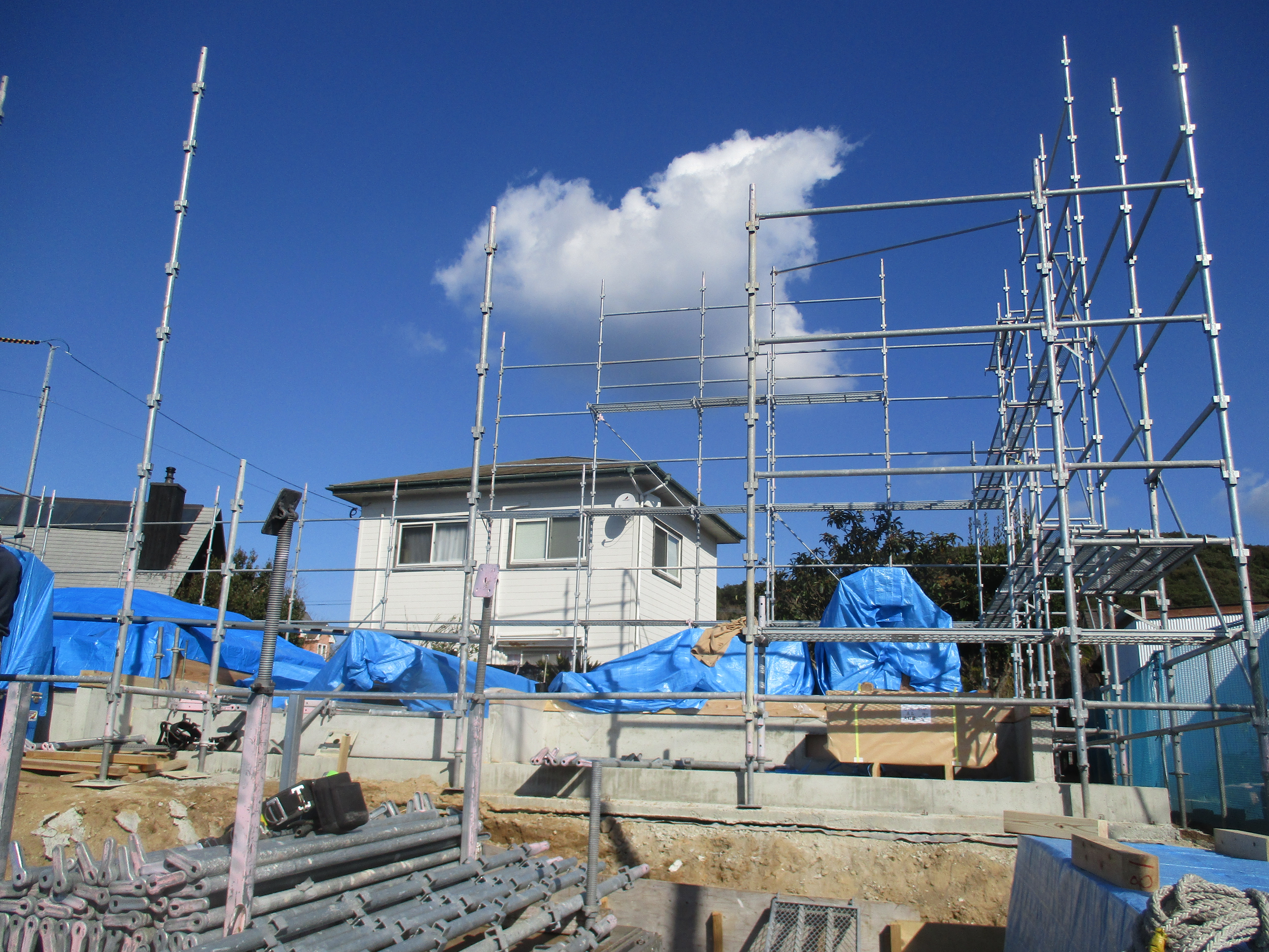 ～足場組み立ての模様～