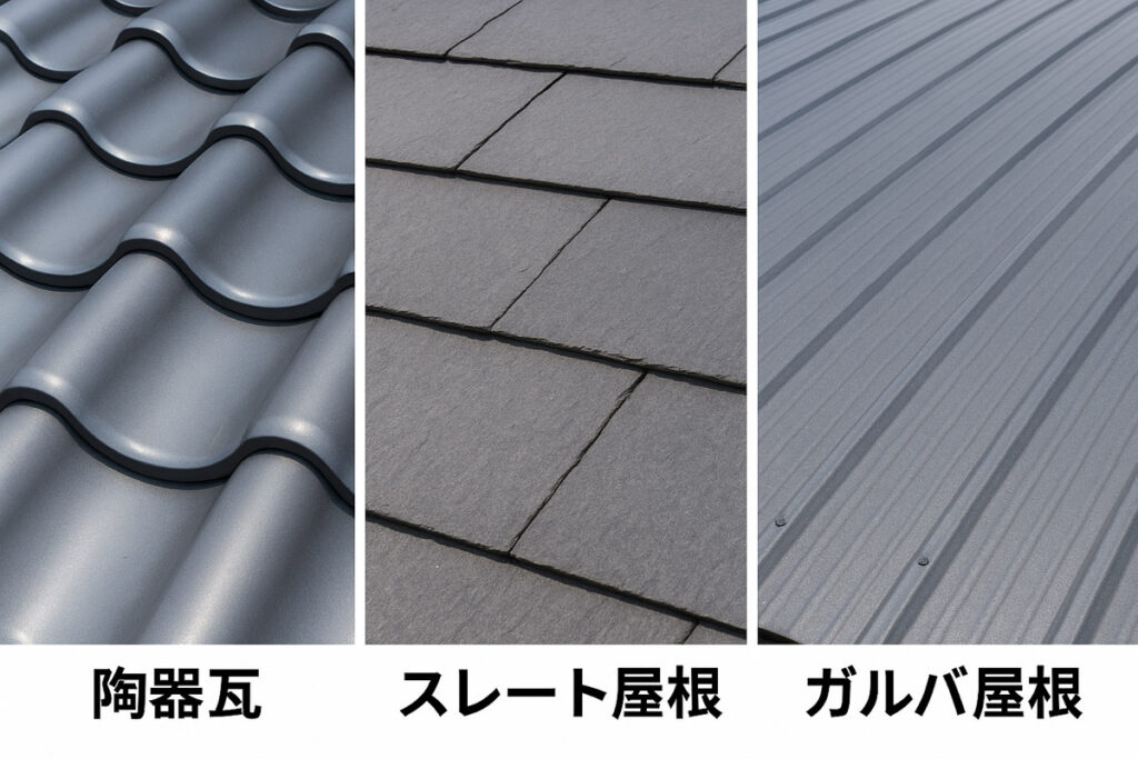 屋根の比較